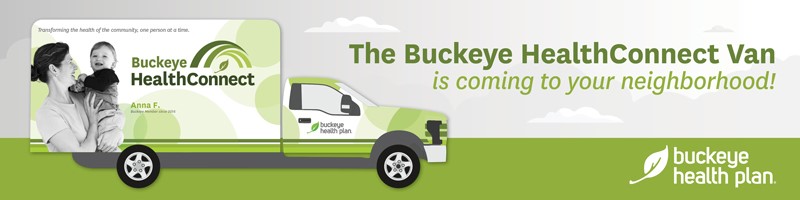 banner: The Buckeye HealthConnect Van is coming to your neighborhood!