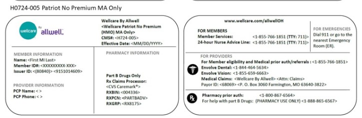 2022 Sample Member ID Card H0724-005