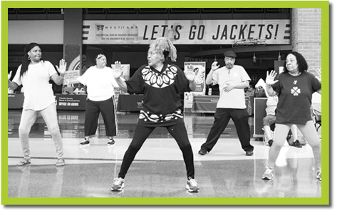 Community goers enjoy dancing at Buckeye's Senior Health and Fitness Day. 