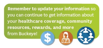 Update your information to continue to receive information about your healthcare.