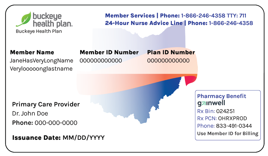 New Ohio Medicaid Card 10/1/2022