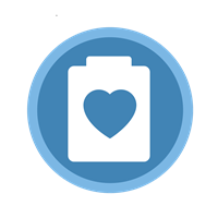 clipboard with heart icon